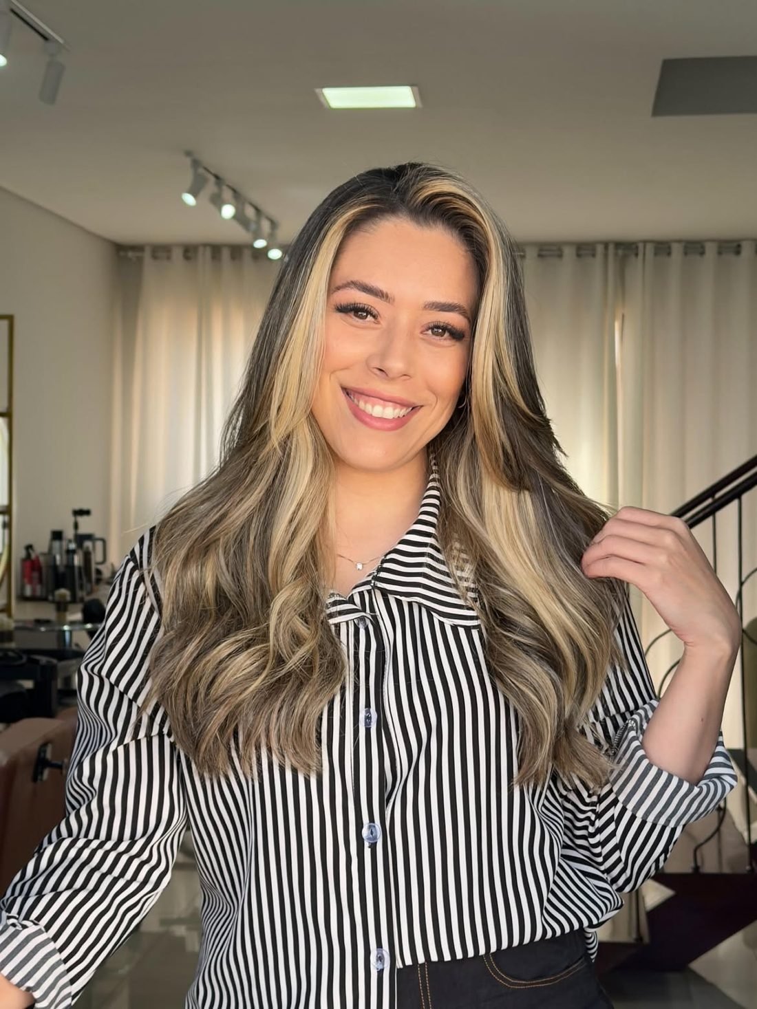 Taina Mesquita, cabelo